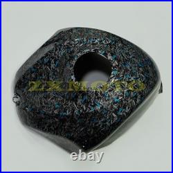 Blue Black Forged Carbon Fiber Fairing Kit+Tank Fit Suzuki GSXR600/750 2006 2007