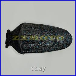 Blue Black Forged Carbon Fiber Fairing Kit+Tank Fit Suzuki GSXR600/750 2006 2007
