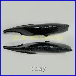 Blue Black Forged Carbon Fiber Fairing Kit+Tank Fit Suzuki GSXR600/750 2006 2007