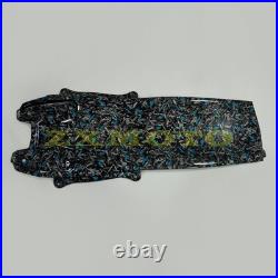 Blue Black Forged Carbon Fiber Fairing Kit+Tank Fit Suzuki GSXR600/750 2006 2007