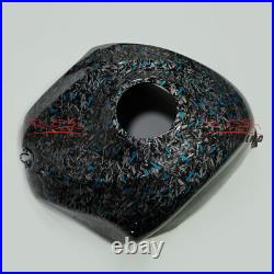 Blue Black Forged Carbon Fiber Fairing Kit+Tank for 2006 2007 Suzuki GSXR600/750