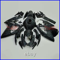 Blue Black Forged Carbon Fiber Fairing Kit+Tank for 2006 2007 Suzuki GSXR600/750