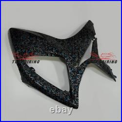 Blue Black Forged Carbon Fiber Fairing Kit+Tank for 2006 2007 Suzuki GSXR600/750