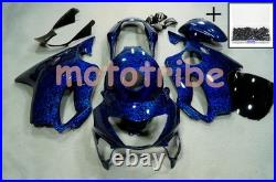 Blue Forged Carbon Fiber Fairing Kit+Tank+Bolt For Honda CBR600F4 1999 2000 US