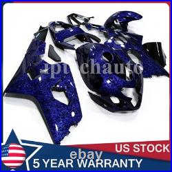 Blue Forged Carbon Fiber Fairing Kit + Tank For Suzuki GSXR600/750 2004-2005 US