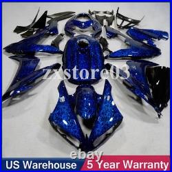 Blue Forged Carbon Fiber Fairing Kit + Tank For Yamaha YZF R1 2004 2005 2006 US
