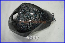 Blue Forged Carbon Fiber Fairing Kit+Tank for Kawasaki Ninja 300 2013-2017 Black
