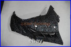 Blue Forged Carbon Fiber Fairing Kit+Tank for Kawasaki Ninja 300 2013-2017 Black