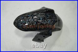 Blue Forged Carbon Fiber Fairing Kit+Tank for Kawasaki Ninja 300 2013-2017 Black
