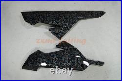 Blue Forged Carbon Fiber Fairing Kit+Tank for Kawasaki Ninja 300 2013-2017 Black