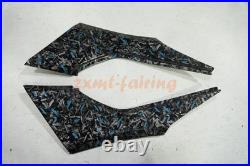 Blue Forged Carbon Fiber Fairing Kit+Tank for Kawasaki Ninja 300 2013-2017 Black