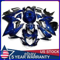 Blue Forged Carbon Fiber Fairings+Tank Cover For Suzuki GSXR600/750 2011-2024 US
