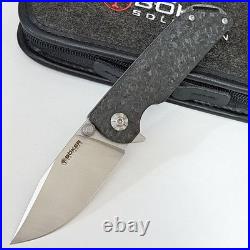 Boker 110665 M Sherman Tank EDC Flipper Magnacut Carbon Fiber Handle Scales NEW