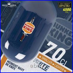 Bunkerkings FN Lite Air Bottle Only 70ci 4500psi Midnight Navy BK Knife
