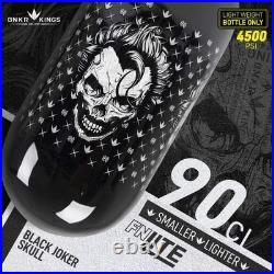 Bunkerkings FN Lite Air Bottle Only 90ci 4500psi Black Joker Skull
