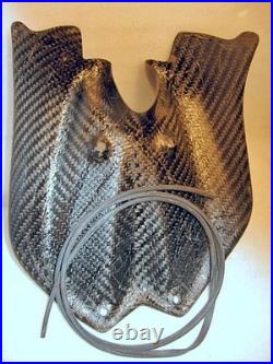 Cagiva Raptor 650 1000 V X-TRA Carbon Fiber Tank Key Cover Grill Autoclave