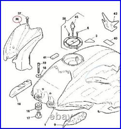 Cagiva Raptor 650 1000 V X-TRA Carbon Fiber Tank Key Cover Grill Autoclave