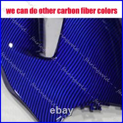 Carbon Fiber Black Fairing Kit With Tank Cover For Kawasaki Ninja ZX 6R 2013-2018