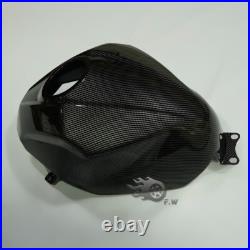 Carbon Fiber Black Tank Cover Gas Fuel Fairings For 2018-2023 Kawasaki Ninja 400