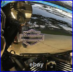 Carbon Fiber CVO Style Tank Emblems with Colored Outline 3.7, Fits 2024+ Models