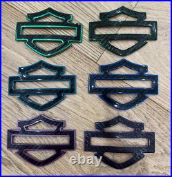Carbon Fiber CVO Style Tank Emblems with Colored Outline 3.7, Fits 2024+ Models