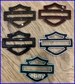 Carbon Fiber CVO Style Tank Emblems with Colored Outline 3.7, Fits 2024+ Models