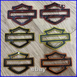 Carbon Fiber CVO Style Tank Emblems with Colored Outline 3.7, Fits 2024+ Models