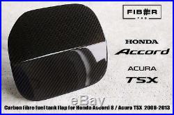 Carbon Fiber Cover Fuel Tank for Honda Accord 8 / Acura TSX 08-13 Fiber Fab