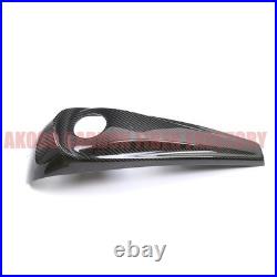 Carbon Fiber Dash Fuel Tank Cap Cover For Harley Touring Street Road Glide 08-23