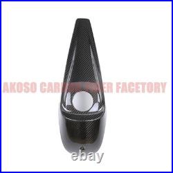 Carbon Fiber Dash Fuel Tank Cap Cover For Harley Touring Street Road Glide 08-23