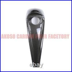 Carbon Fiber Dash Fuel Tank Cap Cover For Harley Touring Street Road Glide 08-23