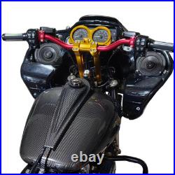 Carbon Fiber Dash Gas Fuel Tank Panel Cover for Harley Ultra Limited FLHX FLHXS
