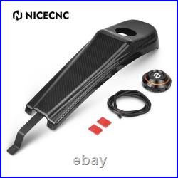Carbon Fiber Dash Insert Fuel Console Gas Tank Cap For Harley Street Glide FLHX