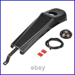 Carbon Fiber Dash Insert Fuel Console Gas Tank Cap For Harley Street Glide FLHX