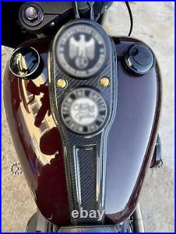 POWERJAMES Carbon Fiber Dash Panel Console Tank Cover – For Harley Road & Street Glide