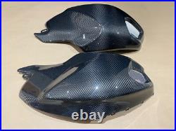 Carbon Fiber Ducati 696 796 1100 Gas Tank Upper Side Cover Panel Fairing Cowling