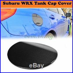 Carbon Fiber Exterior Fuel Tank Cap Cover Trim for Subaru WRX STI Sedan 15-19