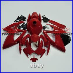 Carbon Fiber Fairing Kit +Tank Cover for SUZUKI GSXR600/750 2006 2007 Red Black
