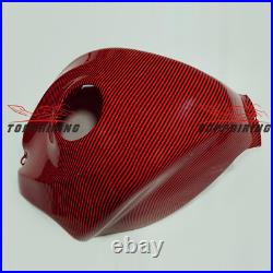 Carbon Fiber Fairing Kit +Tank Cover for SUZUKI GSXR600/750 2006 2007 Red Black