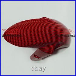 Carbon Fiber Fairing Kit +Tank Cover for SUZUKI GSXR600/750 2006 2007 Red Black