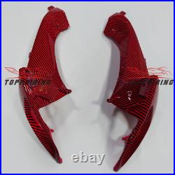Carbon Fiber Fairing Kit +Tank Cover for SUZUKI GSXR600/750 2006 2007 Red Black