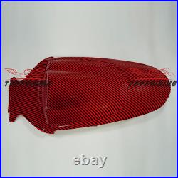 Carbon Fiber Fairing Kit +Tank Cover for SUZUKI GSXR600/750 2006 2007 Red Black