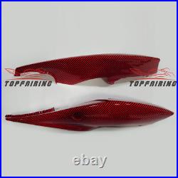 Carbon Fiber Fairing Kit +Tank Cover for SUZUKI GSXR600/750 2006 2007 Red Black