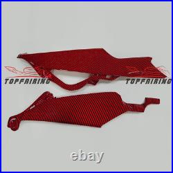 Carbon Fiber Fairing Kit +Tank Cover for SUZUKI GSXR600/750 2006 2007 Red Black