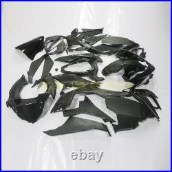 Carbon Fiber Fairing Kit withTank For Kawasaki Ninja 400 2018-2023 ABS Gray Black