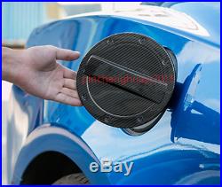 Carbon Fiber Fuel Tank Cap Gas Oil Box Cover Trim For Chevrolet Camaro 2016-2018