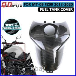 Carbon Fiber Fuel Tank Cover Fairing Tank Guard For 2014-2020 Yamaha MT-09 FZ09