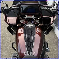 Carbon Fiber Fuel Tank Panel Cover For Harley Street Road Glide FLHX FLTRX 24-25