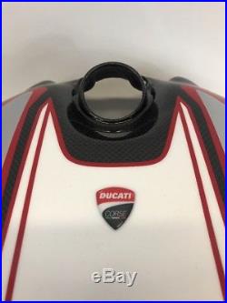 Carbon Fiber Gas Fuel Tank Cover Guard Ducati Panigale 899 1199