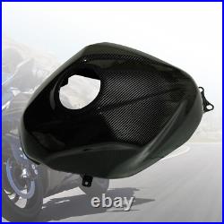 Carbon Fiber Gas Tank Cover Cowl Fairings For Kawasaki Ninja 500 ABS 2024-2026